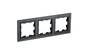 Черный рамка 3 поста РУ-3-БрЧ