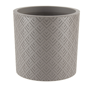 Кашпо "Этна" D280мм 9,5л со вставкой Французский серый (6) М3184