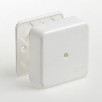 Коробка распаечная 85*85*42 белая д/каб.канала (120)