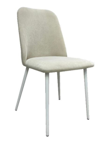 Стул Лея Мадера беж/ каркас белый