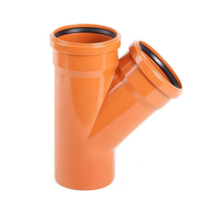 Тройник ПП 160*160*160*45гр. с кольцом (наруж.)