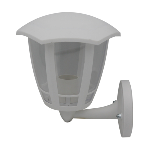 Светильник садово-парковый шестигранный настенный белый ВВЕРХ 60вт, Е27, IP44 (4)
