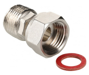 Полусгон прямой с накидной гайкой, 1/2"x1/2" (10/200)