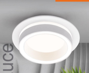 Светильник точечный под лампу круглый Белый GX53 IP20 LUCE WOLTA