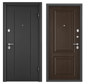 Дверь метал DELTA PRO Тем-сер букле графит RGSO/Дуб коньяк, D6-27 (СК68) 950 правая