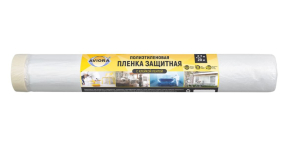 Пленка защитная с клейкой лентой, ПЭ, 2700 мм х 20 м, AVIORA (30)