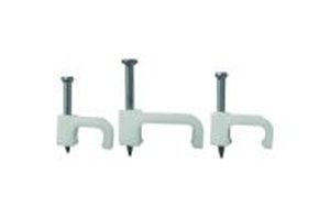 Скоба электроустанов, плоская 4мм (50шт)