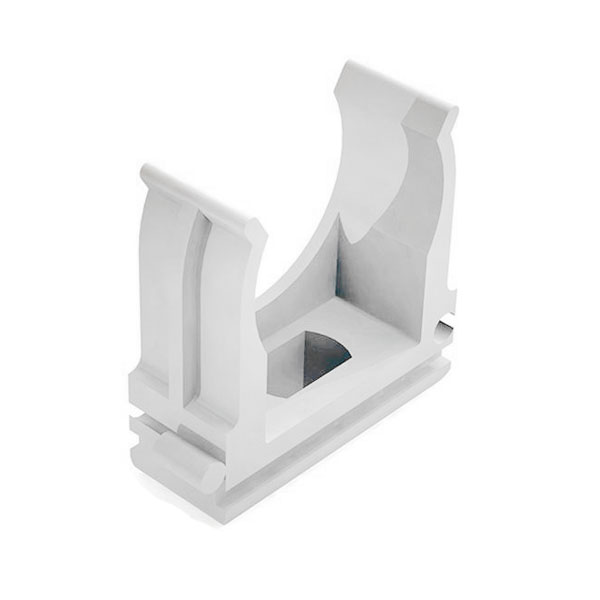 Держатель-клипса с защелкой D16 для жесткой и гибкой трубы цвет черный (100/1000шт/уп)