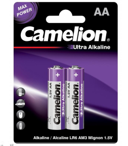Батарейка Camelion Ultra BL2 LR6 2 шт (LR6-BP2UT, пальчик. АА 1.5В) (10)