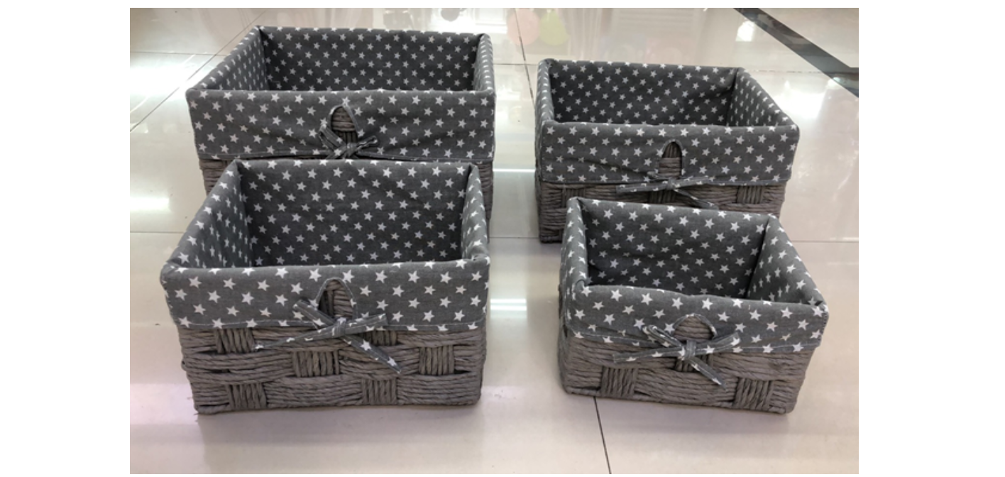 Корзина 35*26*17 см плетенная серая