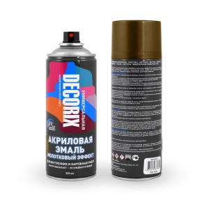 Аэрозольная эмаль молотковый эффект DECORIX 520мл бронза (12)