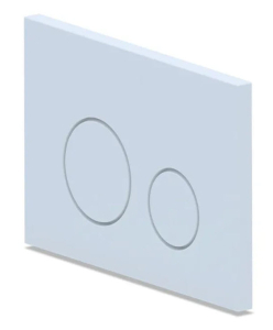 Клавиша для инсталляции WP1300, механическая, прямоугольная, пластик, белая (1)(_1_)