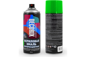 Аэрозольная эмаль флуоресцентная DECORIX, 520, зеленый (12)