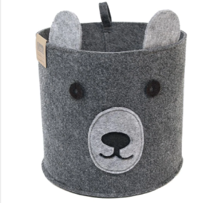 Органайзер для хранения "Корзинка FUNNY Тёмный мишка", 24х24х22см, 8л