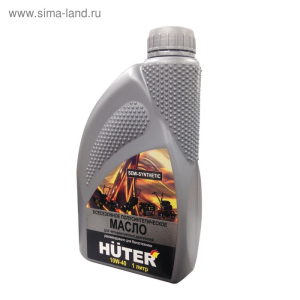 Масло моторное 10W-40 полусин для четырёхтакт двиг, для техники Huter, 1л. 73/8/1
