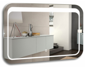 Зеркало "Пульсар" 800х550 (фронтальный свет, сенсорный выключатель) 