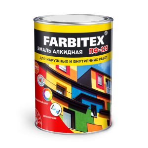 Эмаль ПФ-115 Синий 2,7кг Farbitex Глянц. (6)
