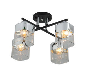 Светильник потолочный 07275/4 BLACK+CHROME (RL)
