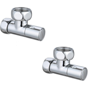 Комплект вентелей для пс, угловой хром 2шт. в комплекте 1"F x 3/4"F "GAPPO" арт. G474.0506(_1_)