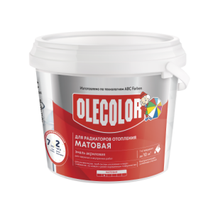 Эмаль акриловая для радиаторов отопления высокоглянцевая (0.5 кг) Olecolor (12)