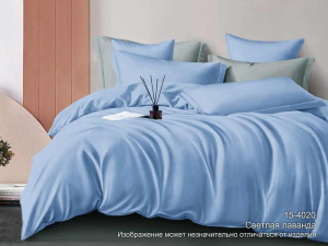 КПБ Сатин гл/кр "Luxor" диз. № 15-4020 (Светлая лаванда) (1,5-сп.)