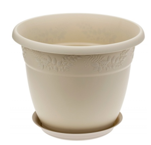 Кашпо "Рябина" D280мм 7,5л с/п Латте (16) М3057