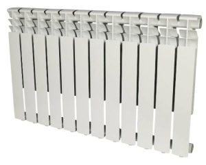 Радиатор алюминиевый Rommer Optima 500 12секц. (гл 80мм) (Вт 133)(_1_)