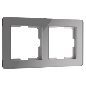 Рамка Acrylic Графит 2-х местная W0022704 (10)
