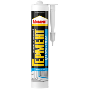 Герметик Гермент Силиконовый для окон и стекол прозрачный 280мл (12)