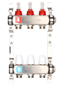 Коллектор регулируемый с расходомерами Нерж 3вых GAPPO (1)