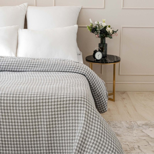 Плед Римский 140х200см, серый, 80% хл, 20% пэ, 320 г/м 10098872