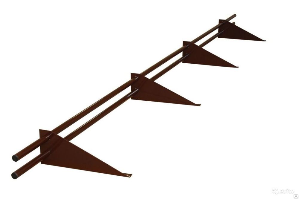 Снегозадержатель трубчатый (3000 мм.) 8017 шок-корич