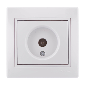 Розетка Белая 1 местная скрытой установки TV оконечная  Lezard (10)