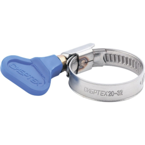 Хомут металлический элемент крепления с формой ключа 16-25мм СИБРТЕХ (100/10)