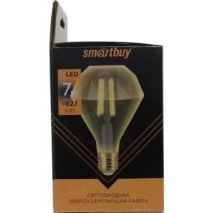Лампа светодиодная филамент 7Вт 3000К Е27 ART Smartbuy-G95Dimond(10)