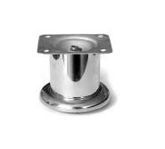 Опора мебельная 50*80 с металлической площадкой, хром (100)