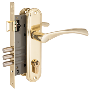 Замок врезной АЛЛЮР 103/3, GP латунь (12)