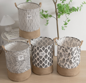 Корзина для белья с ручками "Ботаника"