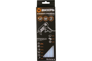 Клеевой стержень 11х200мм, 12шт. Вихрь (50)