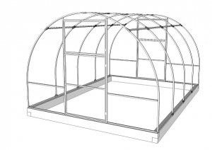 Теплица Польза-3 Стандарт Полимер 3*4*2,1м (крабовая)