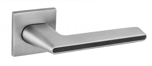 Ручка дверная Puerto SLIM 03 "Романо", квадр накл, супер сатин хром (20)