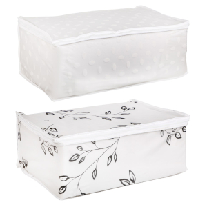 Кофр для подушек и одеял, ПЕВА, 60х40х25см, 2 дизайна VETTA Винсент