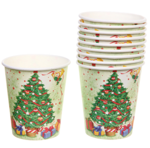 Стакан бумажный 0,2л в наборе 10 шт "Нарядная красавица"