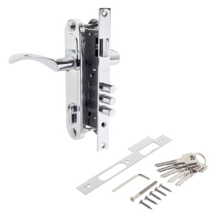 замок с ручк хром