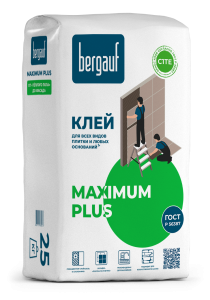 Клей плиточный 25кг для сложных оснований  Maximum Plus BERGAUF (56)