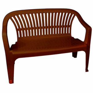 Скамейка со спинкой "Престиж" 115*60*81 тем. коричневая (2) М5932