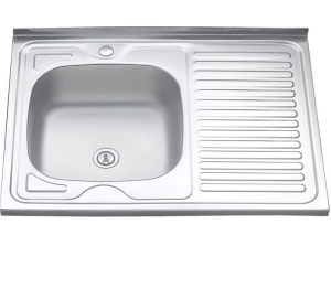 Мойка нерж накл 160*0.6мм 80*60 лев (15)