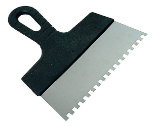 Шпатель нерж 200мм зуб 8х8мм (20)