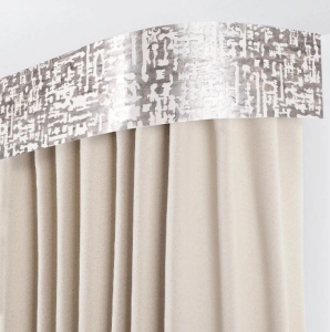 карниз Бруно 7см с/п 2,4м 2рядный серебро-патина (5)