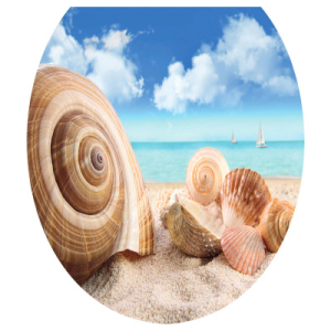 Сиденье для унитаза мягкое (Морская раковина) "Сантис" Россия